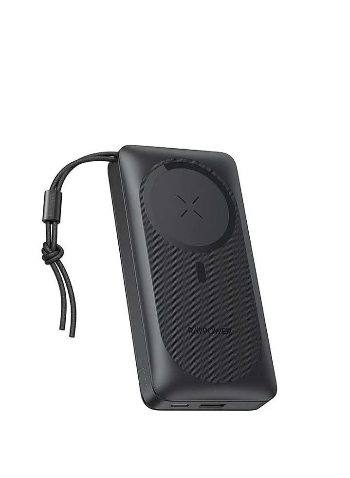 RAVPOWER 20000 mAh RAVPower  PD Pioneer – 20,000mAh Magnetic Power Bank with Dual Ports | Fast Charging & Portable BLACK  - Image 3