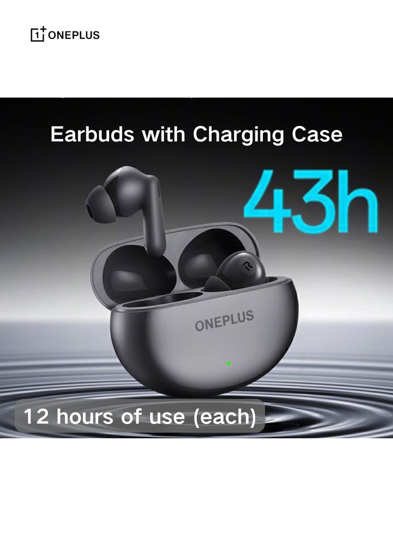 OnePlus - Buds Ace 2 – Premium Wireless Earbuds with Extended Battery and Advanced Noise Cancellation black - Image 1