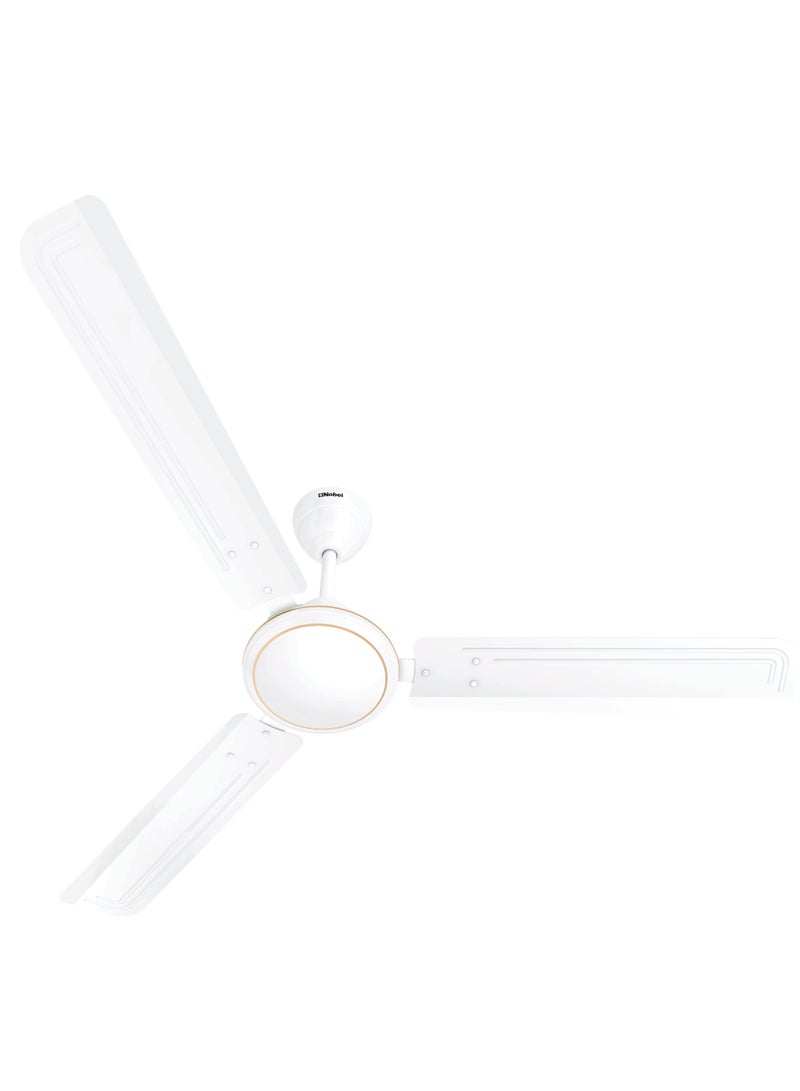 Nobel Premium Ceiling Fan: Ultimate Cooling with Elegance and Efficiency 80 W NCF48 White 
