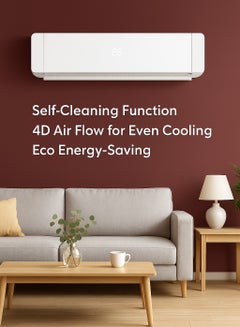 GEEPAS 2.5 Ton Split Type Air Conditioner| 30,000 BTU Cooling Capacity | LED Display, Energy Saving, Auto Restart, Elegant Design| GACS3025CUE 3500 W GACS3025CUE white  - Image 2