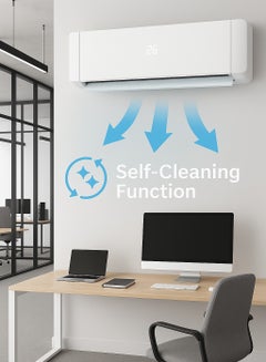 GEEPAS 2.5 Ton Split Type Air Conditioner| 30,000 BTU Cooling Capacity | LED Display, Energy Saving, Auto Restart, Elegant Design| GACS3025CUE 3500 W GACS3025CUE white  - Image 5