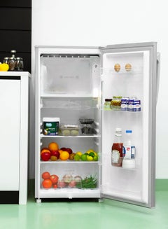 جيباس 220 L Gross / 150 L Net Capacity Single Door Direct Cool Refrigerator | Quick Cooling with Defrost Technology | Glass Shelves, Transparent Door Basket, Extra Space and Long Lasting Freshness | Low Noise Design and Low Voltage | GRF2059SPE GRF2059SPE silver  - Image 3