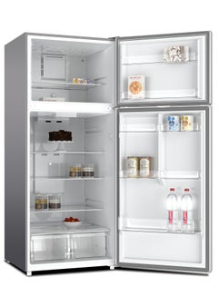 Bompani BOMPANI Double Door No Frost Refrigerator – 560L Capacity, Smart Inverter, LED Lighting, R600a Refrigerant, 3 Glass Shelves, Vegetable Crisper, Energy Efficient (576.7 kWh/Year) - BR725SS 576.7 kW BR725SS SILVER 