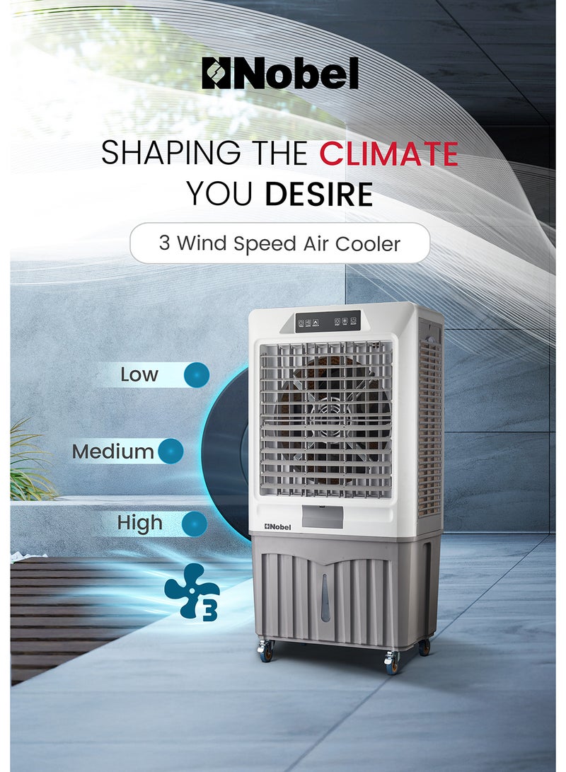 نوبل "Nobel Industrial Axial Flow Fan – 145L Water Storage, 15000m³/h Air Flow, 800W, Remote Control, 65dB Low Noise - NAC1700 " 145 L 800 W NAC1700 WHITE  - Image 3