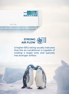 GEEPAS 2.0 Ton Split Type Air Conditioner| 24000 BTU Capacity LED Display| Auto Restart, Energy-Saving, Strong Airflow, Modern Design| GACS2425CUE 3120 W GACS2425CUE white  - Image 4