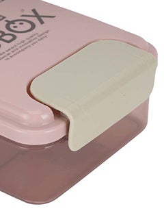 رويال فورد Royalford Lunch Box With Water Bottle - Rf12176, 1000Ml And 500Ml, With Spoon. Durable, Leak-Proof, 100% Food-Grade, Non-Toxic, Odorless. Lightweight, Compact, And Portable Pink/Beige 310grams  - Image 3