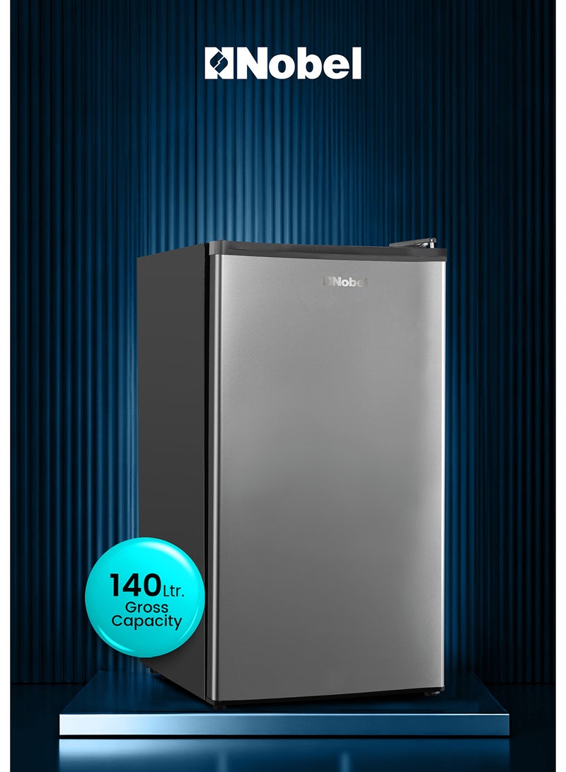 نوبل "NOBEL 150L Single Door Defrost Refrigerator – Energy Efficient, Manual Temperature Control, R600a Refrigerant, LED Light, Dark Silver - NR150S " 171.55 kW NR150S Dark silver  - Image 1