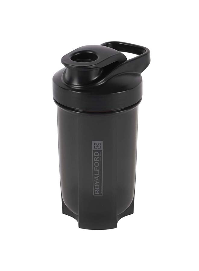 Royalford - Royalford 500ml Protein Shaker Bottle - RF12358, Plastic with stainless steel blending ball for lump-free shakes, leak-proof, portable, and suitable for indoor or outdoor use Assorted - Image 1