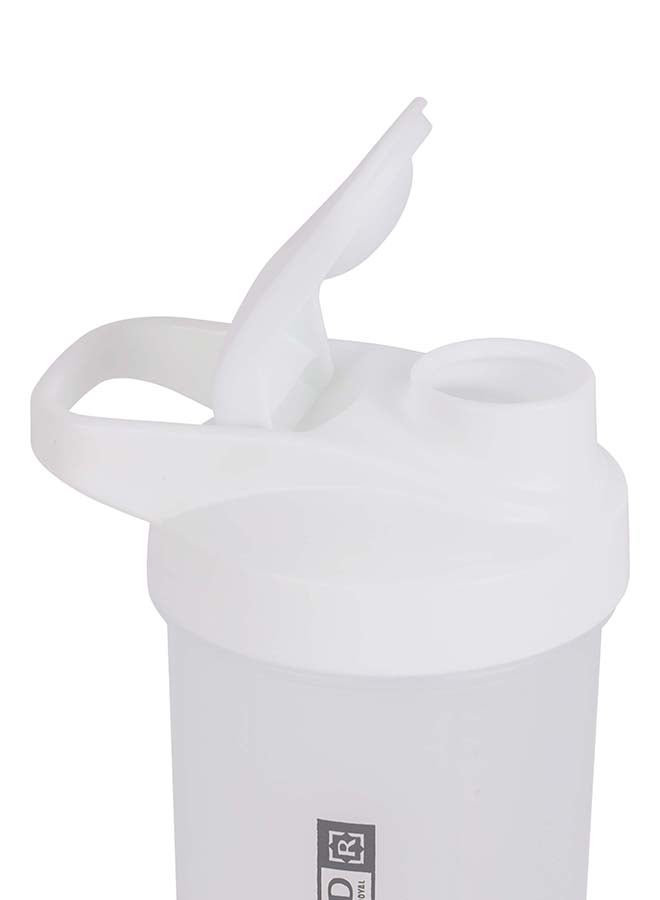 Royalford - Royalford 500ml Protein Shaker Bottle - RF12358, Plastic with stainless steel blending ball for lump-free shakes, leak-proof, portable, and suitable for indoor or outdoor use Assorted - Image 1