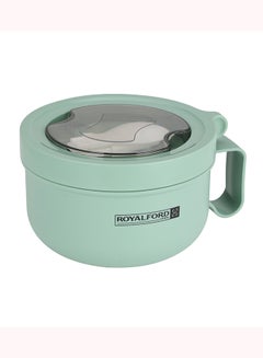 Royalford Lunch Box, 850ml Stainless Steel Lunch Box, RF11103 | Lunch Box For Adults, Kids, Teenage | Food-Safe Material Food Storage Container | Leak-Proof and Convenient To Carry Lightgreen 850Liters  - Image 1