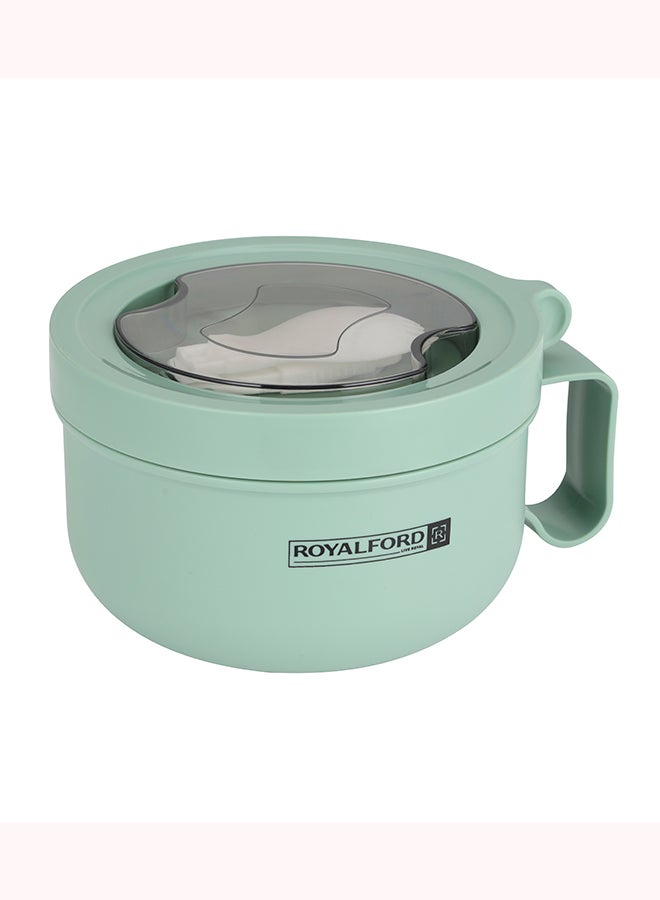 رويال فورد Lunch Box, 850ml Stainless Steel Lunch Box, RF11103 | Lunch Box For Adults, Kids, Teenage | Food-Safe Material Food Storage Container | Leak-Proof and Convenient To Carry Lightgreen 850Liters  - Image 1