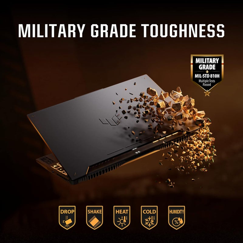TUF Gaming F15 Laptop With 15.6-Inch Full HD Display, Core i5-12500H Processor/8GB RAM/512GB SSD/4GB NVIDIA GeForce RTX 3050 Graphics/Windows 11 English Mecha Gray