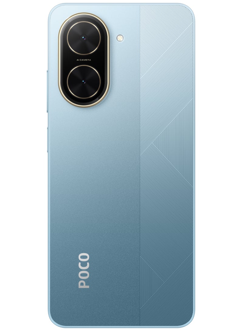 شاومي هاتف POCO C71 ثنائي الشريحة باللون الأزرق وذاكرة الوصول العشوائي (RAM) سعة 3 جيجابايت وذاكرة تخزين داخلية 64 جيجابايت ويدعم تقنية الجيل الرابع - الإصدار العالمي  - Image 2