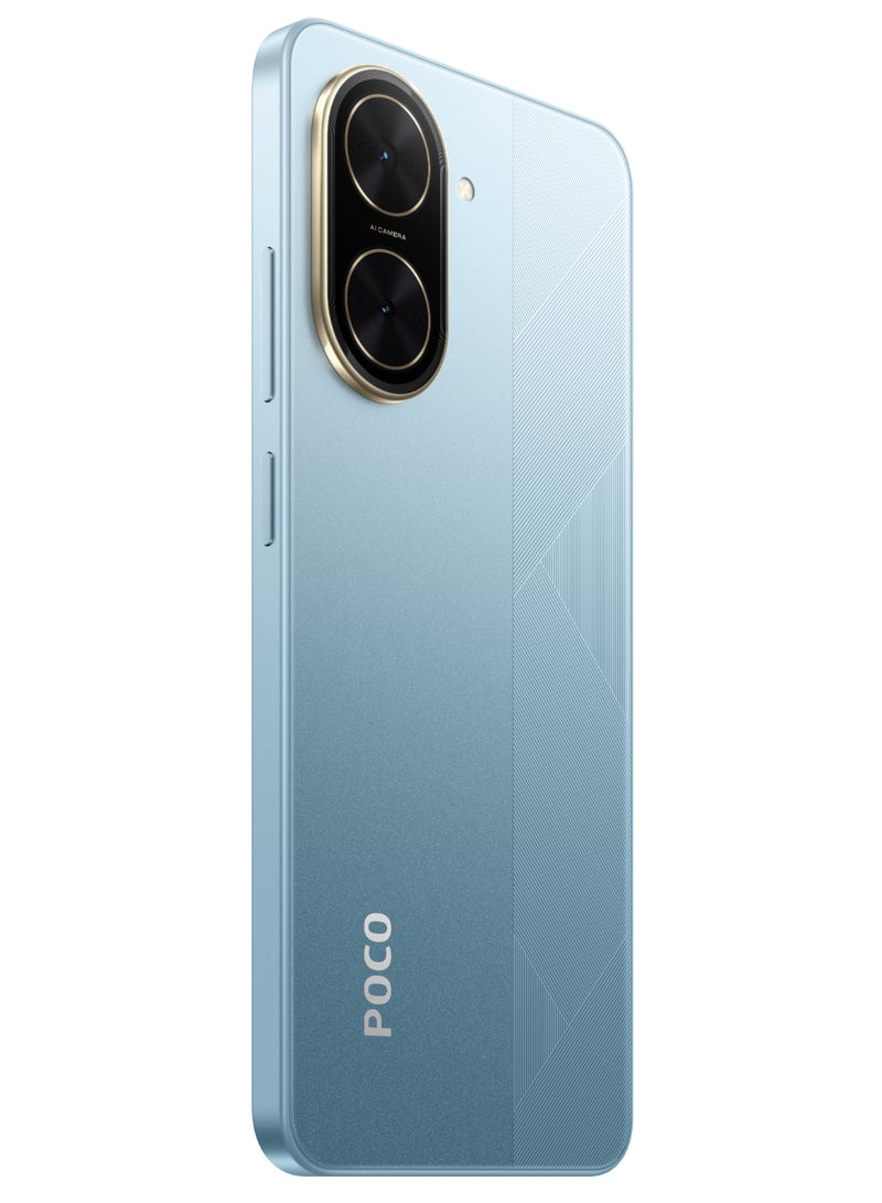 شاومي - هاتف POCO C71 ثنائي الشريحة باللون الأزرق وذاكرة الوصول العشوائي (RAM) سعة 3 جيجابايت وذاكرة تخزين داخلية 64 جيجابايت ويدعم تقنية الجيل الرابع - الإصدار العالمي - Image 1