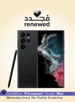 سامسونج Renewed - Galaxy S22 Ultra Dual SIM Phantom Black 12GB RAM 512GB 5G - International Version  - Image 1