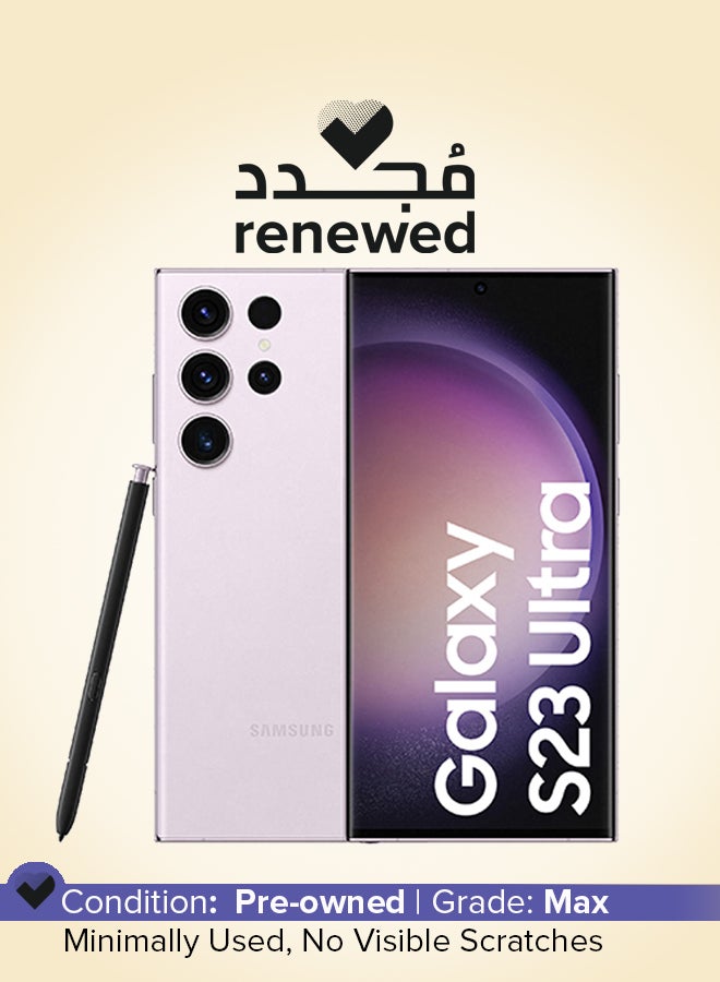 Samsung Renewed - Galaxy S23 Ultra 5G Dual SIM Lavender 12GB RAM 256GB - International Version - Image 1