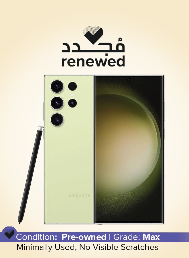 Renewed - Galaxy S23 Ultra 5G Dual SIM Lime 12GB RAM 256GB - International Version