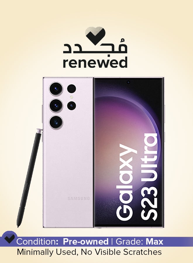 Samsung Renewed - Galaxy S23 Ultra 5G Dual SIM Lavender 12GB RAM 512GB - International Version - Image 1