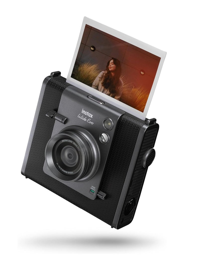 FUJIFILM Instax WIDE Evo Hybrid Instant Camera, Black  - Image 5