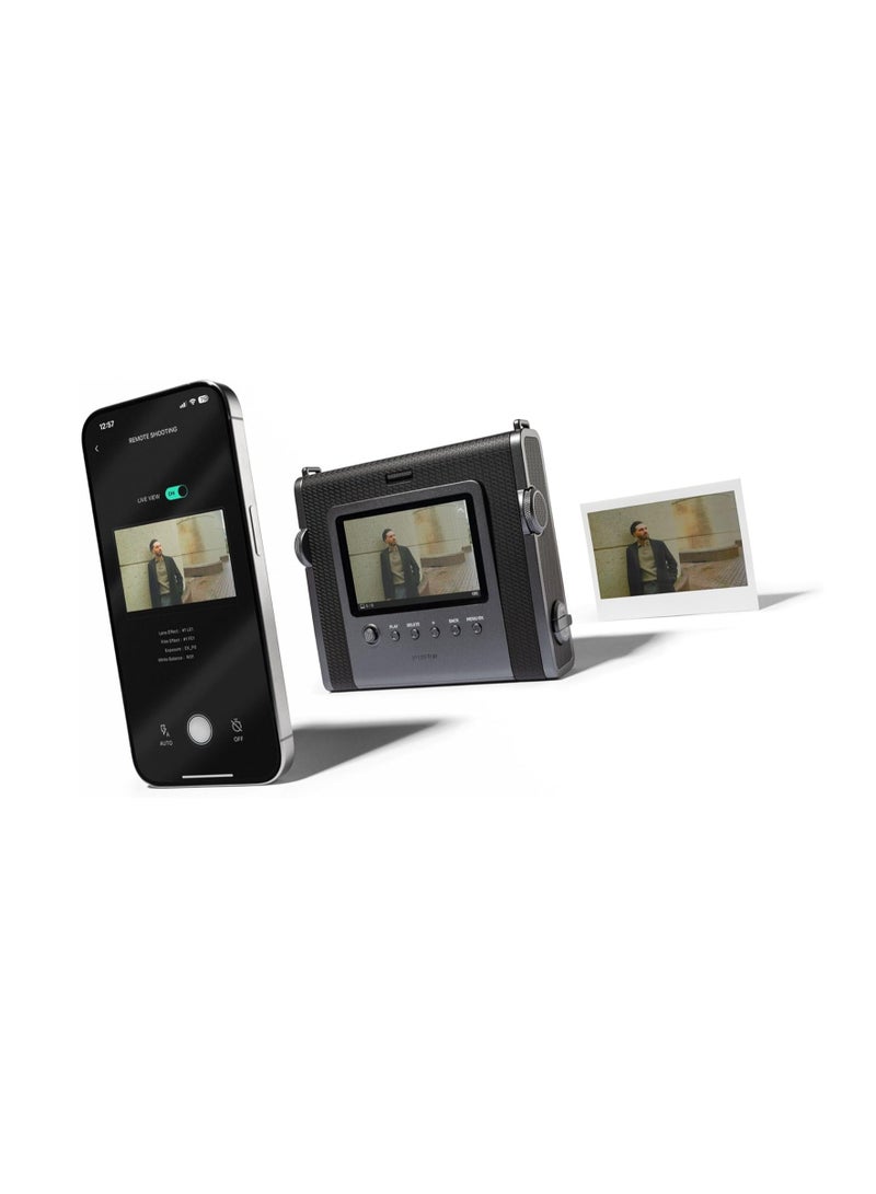 FUJIFILM Instax WIDE Evo Hybrid Instant Camera, Black - Image 2