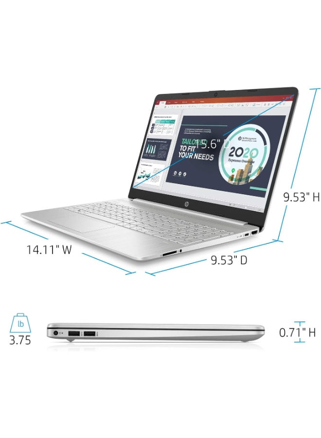 HP Business Laptop With 15.6-Inch Full HD Display, Core i3-1115G4 Processor/16GB RAM/512GB SSD/Intel UHD Graphics/Windows 11 English Natural Silver  - Image 3