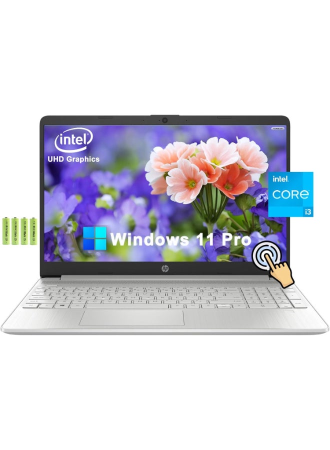 HP Business Laptop With 15.6-Inch Full HD Display, Core i3-1215U Processor/6GB RAM/512GB SSD/Intel UHD Graphics/Windows 11 Pro English Natural Silver  - Image 1