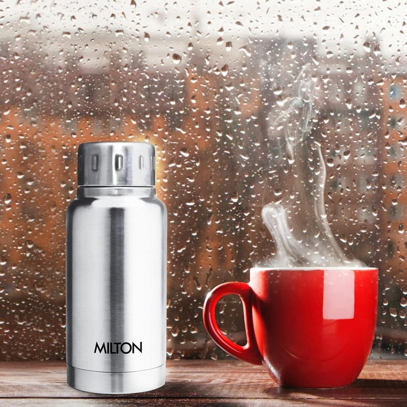 Milton MILTON 160ml Vacuum Insulated Water Bottle, Keeps Drinks Hot and Cold for 24 Hours, 18/8 Stainless Steel, Double-Walled Thermos Flask with Inner Copper Coating for Sports, Travel, Gym, Elfin - Silver Silver 160ml  - Image 5