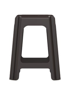 Cosmoplast 100Kg Capacity High Stool Square- 37D x 37W x 46H Dark Brown  - Image 4