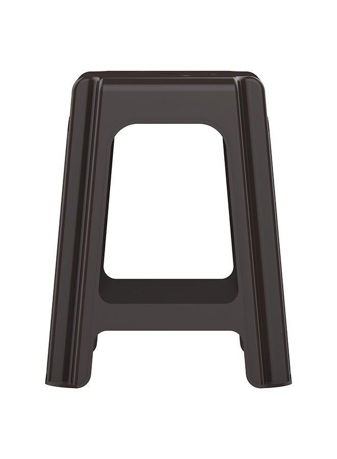 Cosmoplast 100Kg Capacity High Stool Square- 37D x 37W x 46H Dark Brown  - Image 4