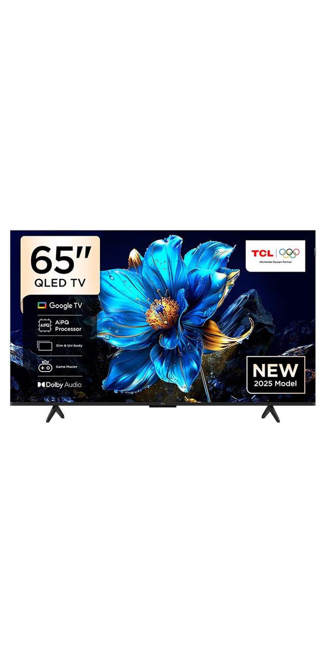 تي سي إل تلفاز 65 بوصة 4K QLED، جوجل تي في، دولبي أتموس، دولبي فيجن، HDR10+، DLG 120Hz مسرع الألعاب، موديل سنة 2025، ضمان لمدة 2 سنة - Image 1
