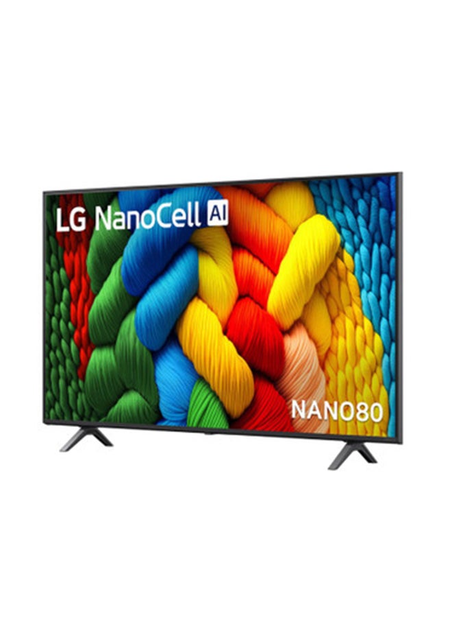 LG - 65 Inch LG NanoCell AI NANO80 4K Smart TV AI Magic remote HDR10 webOS24 (2025) 65NANO80A6A black - Image 1