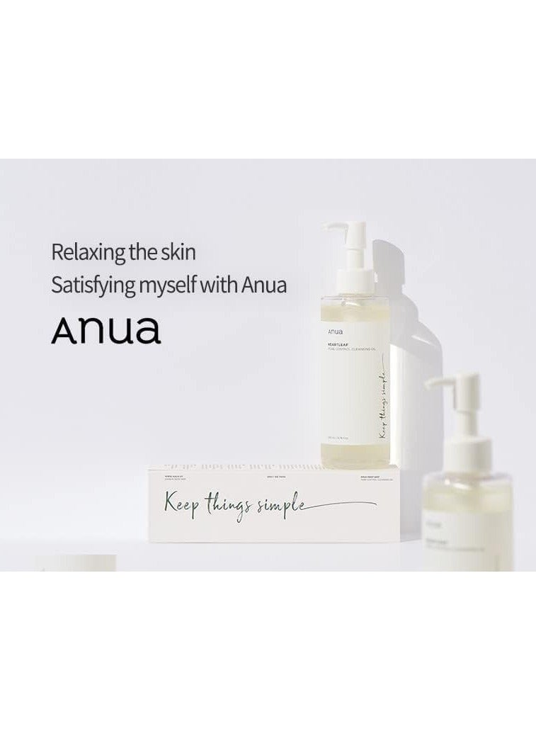 Anua Heartleaf Pore Control Cleansing Oil Korean Facial Cleanser, Daily Makeup Blackheads Removal 200ml 0.2cm - Image 1