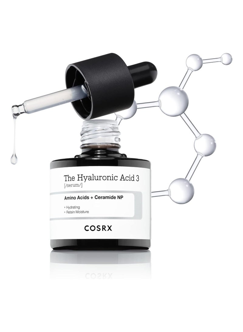 Cosrx - Pure Hyaluronic acid 3% Serum Hydration & Moisture Boosting Facial Serum for Fine Lines and Wrinkles, Plump and Repair Dry Skin, Korean Skincare 0.67 fl.oz / 20 ml 0..2cm - Image 1