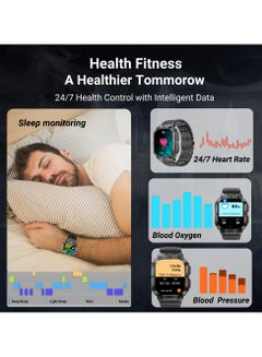 ArmFit 380 mAh Dome2 Smartwatch For Men, AMOLED Always On Display Bluetooth Calling Waterproof Fitness Watches Compatible With Android iOS Black  - Image 5