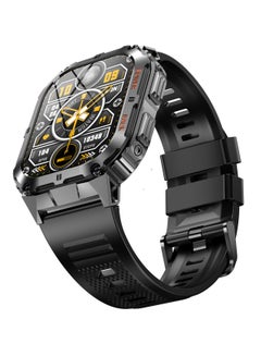 ArmFit 380 mAh Dome2 Smartwatch For Men, AMOLED Always On Display Bluetooth Calling Waterproof Fitness Watches Compatible With Android iOS Black  - Image 2