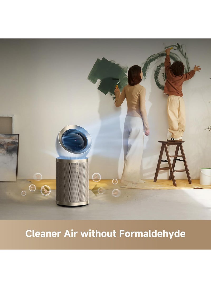 Dreame - AirPursue™ PM20 Purifier with Enviro Detect Technology, Dualflow Modulation Technology, Quick 3-Second Heat-Up, Multi-Layer Filtration and Elimination Technology and Innovative Air Filtration CVF14A Gold - Image 1
