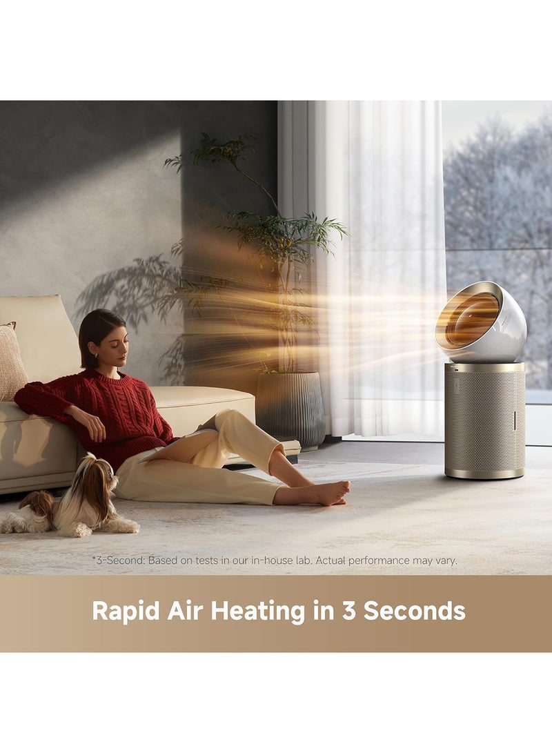 Dreame - AirPursue™ PM20 Purifier with Enviro Detect Technology, Dualflow Modulation Technology, Quick 3-Second Heat-Up, Multi-Layer Filtration and Elimination Technology and Innovative Air Filtration CVF14A Gold - Image 1