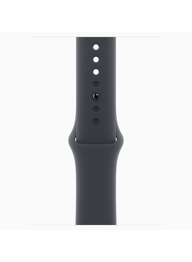 Apple - Renewed-Watch SE (2024) GPS 44mm Midnight Aluminium Case With Midnight Sport Band Midnight Sport Band - Image 1
