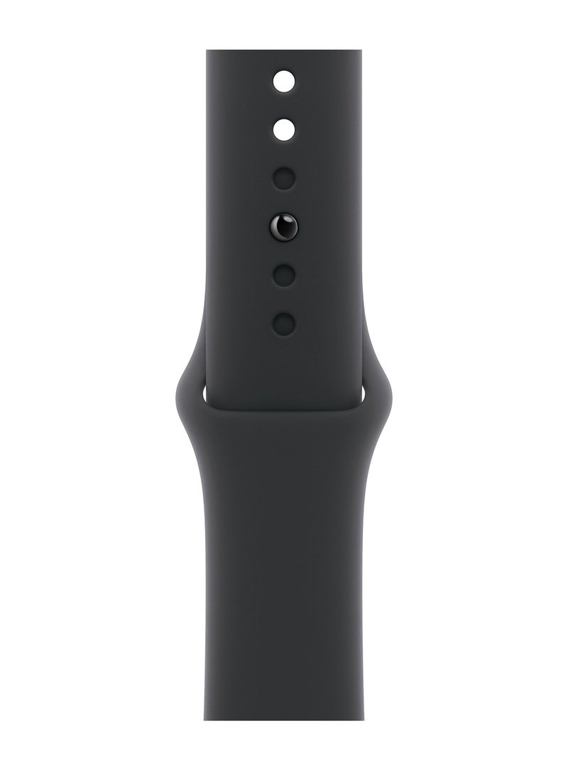 Apple - Renewed-Watch Series 10 GPS 46mm Jet Black Aluminium Case With Black Sport Band Black Sport Band - Image 1