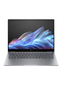 HP OmniBook X Laptop With 14 Inch  2.2K Touch screen Display,Snapdragon X Elite X1E-78-100 Processor/16GB RAM DDR5/ 1TB SSD//Qualcomm Adreno Graphics/Windows 11 Home/ English/Arabic Meteor Silver  - Image 1