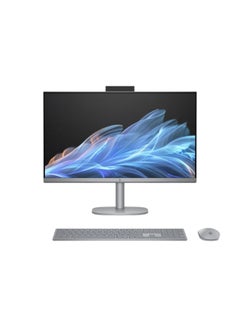 HP OmniStudio X All-in-One Desktop With  27 Inch Full HD(1920x1080) Touch Screen Display, Intel Core Ultra 5 125H Processor/16GB RAM DDR5/ 1TB SSD/ Intel Arc Graphics/Windows 11 Home/ English/Arabic Meteor Silver  - Image 1