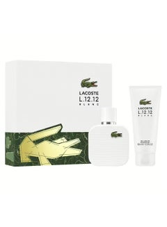 LACOSTE Lacoste  L.12.12 Blanc Eau de Toilette 100ml + Shower Gel 100ml Gift Set 100+100ml  - Image 1