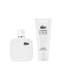 LACOSTE Lacoste  L.12.12 Blanc Eau de Toilette 100ml + Shower Gel 100ml Gift Set 100+100ml  - Image 2