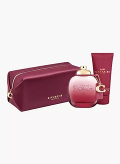COACH Coach Wild Rose Gift Set for Women 90ml + Body Lotion 100ml + Toiletry Bag 90+100ml  - Image 2