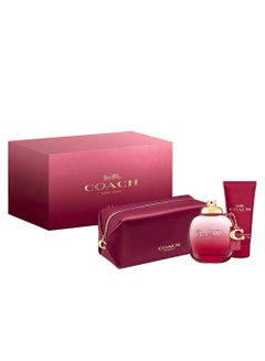 COACH Coach Wild Rose Gift Set for Women 90ml + Body Lotion 100ml + Toiletry Bag 90+100ml  - Image 1