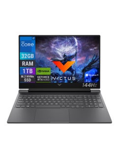 HP Victus Gaming ( Upgraded Version) Laptop With 16 Inch Full HD(1920X1080) Display IPS 144Hz,Core i7-13700HX Processor/32GB RAM DDR4/1TB SSD/Windows 11/8GB NVIDIA GeForce RTX 4060 Graphics/Windows 11/ English/Arabic Mica silver  - Image 1