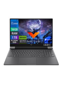 HP Victus Gaming (Ugraded Version) Laptop With 16 Inch Full HD(1920X1080) Display IPS 144Hz,Core i7-13700HX Processor/16GB RAM DDR4/1TB SSD/Windows 11/8GB NVIDIA GeForce RTX 4060 Graphics/ English/Arabic Mica silver  - Image 1