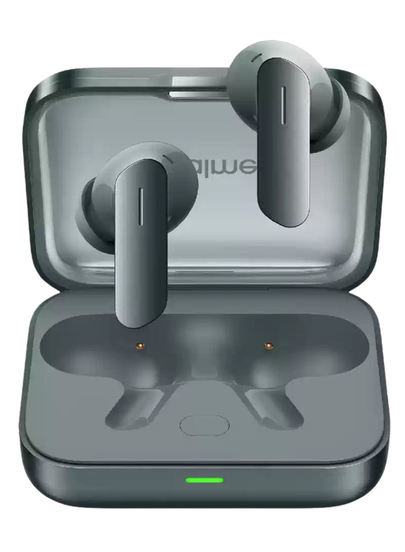 realme - Air7 TWS Earbuds: 52dB ANC, 52H Playtime, Low Latency Green - Image 1