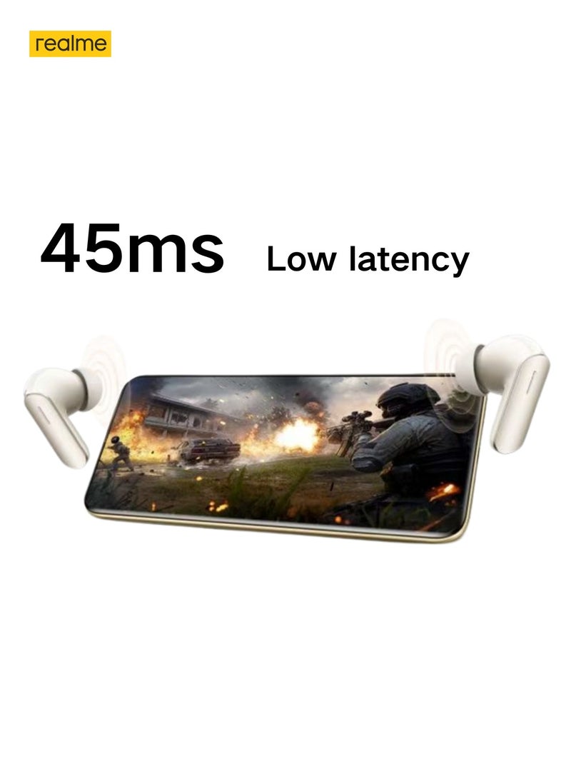 realme - Air7 TWS Earbuds: 52dB ANC, 52H Playtime, Low Latency Green - Image 1