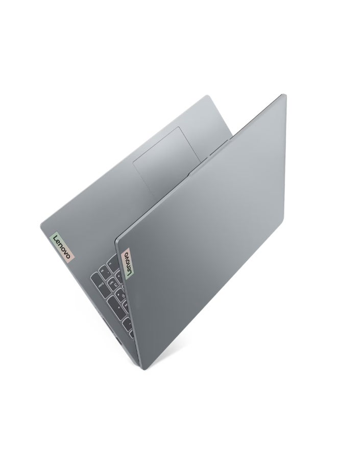 Lenovo - IdeaPad 3 Laptop With 15.6 Inch Full HD(1920X1080) Display, Ryzen 5-5625U Processor/8GB RAM DDR4/512GB SSD/Windows 11/AMD Radeon Graphics/ English/Arabic Arctic Grey - Image 1
